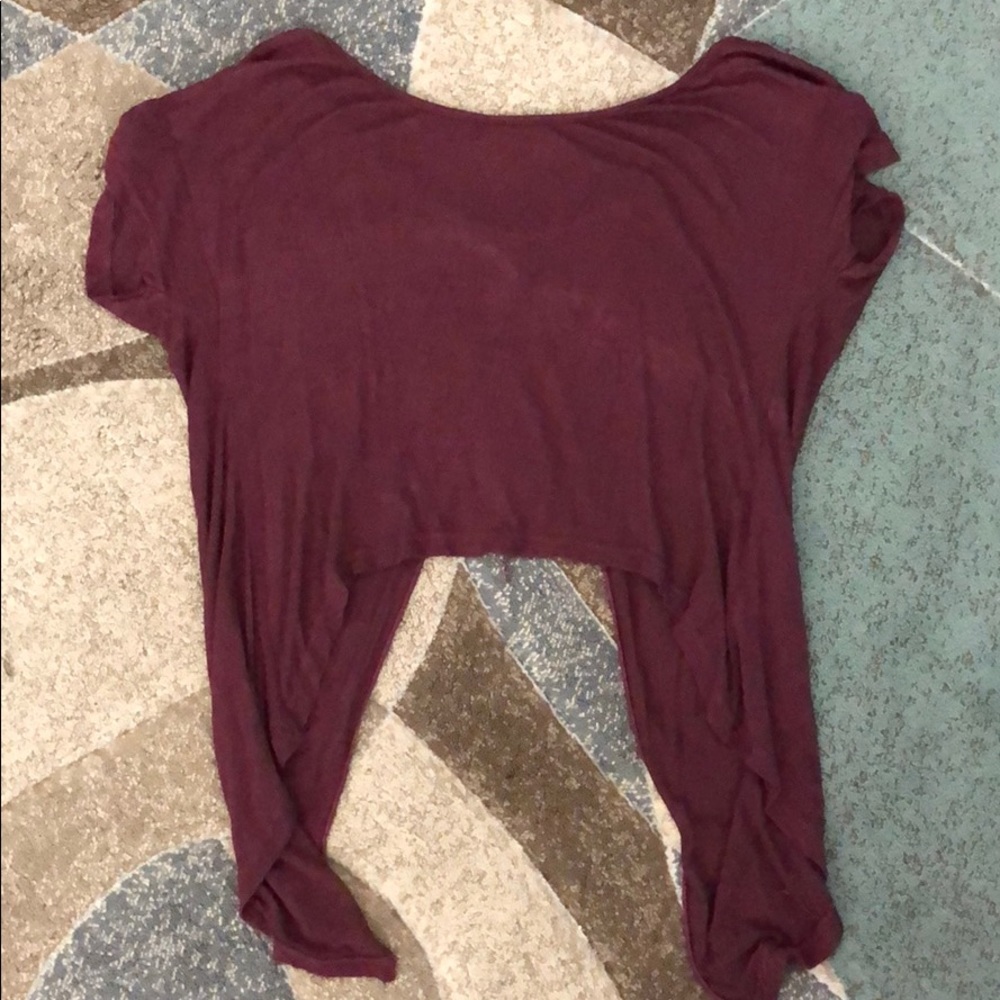 Brandy Melville maroon crop top